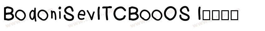 BodoniSevITCBooOS I字体转换